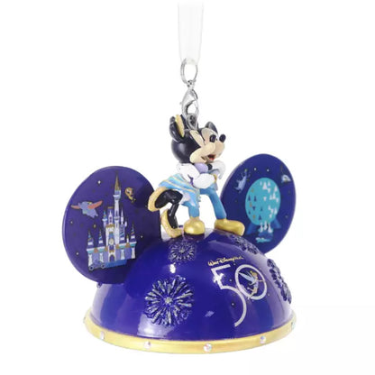 Walt Disney World 50th Anniversary Mickey &amp; Minnie Mouse Light-Up Hanging Ornament