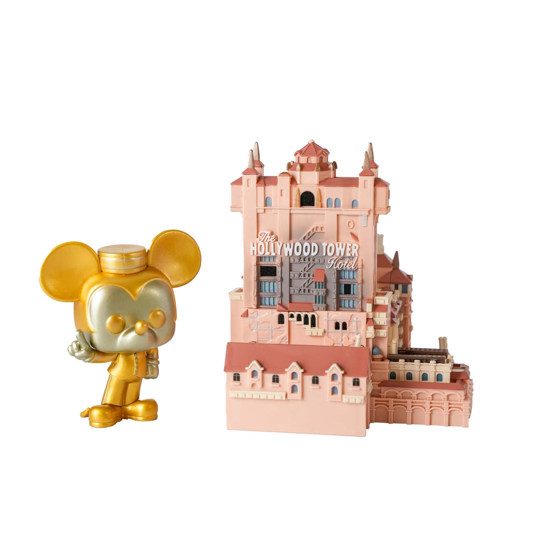 Hollywood Tower Hotel and Mickey Mouse Funko Pop! (Gold)