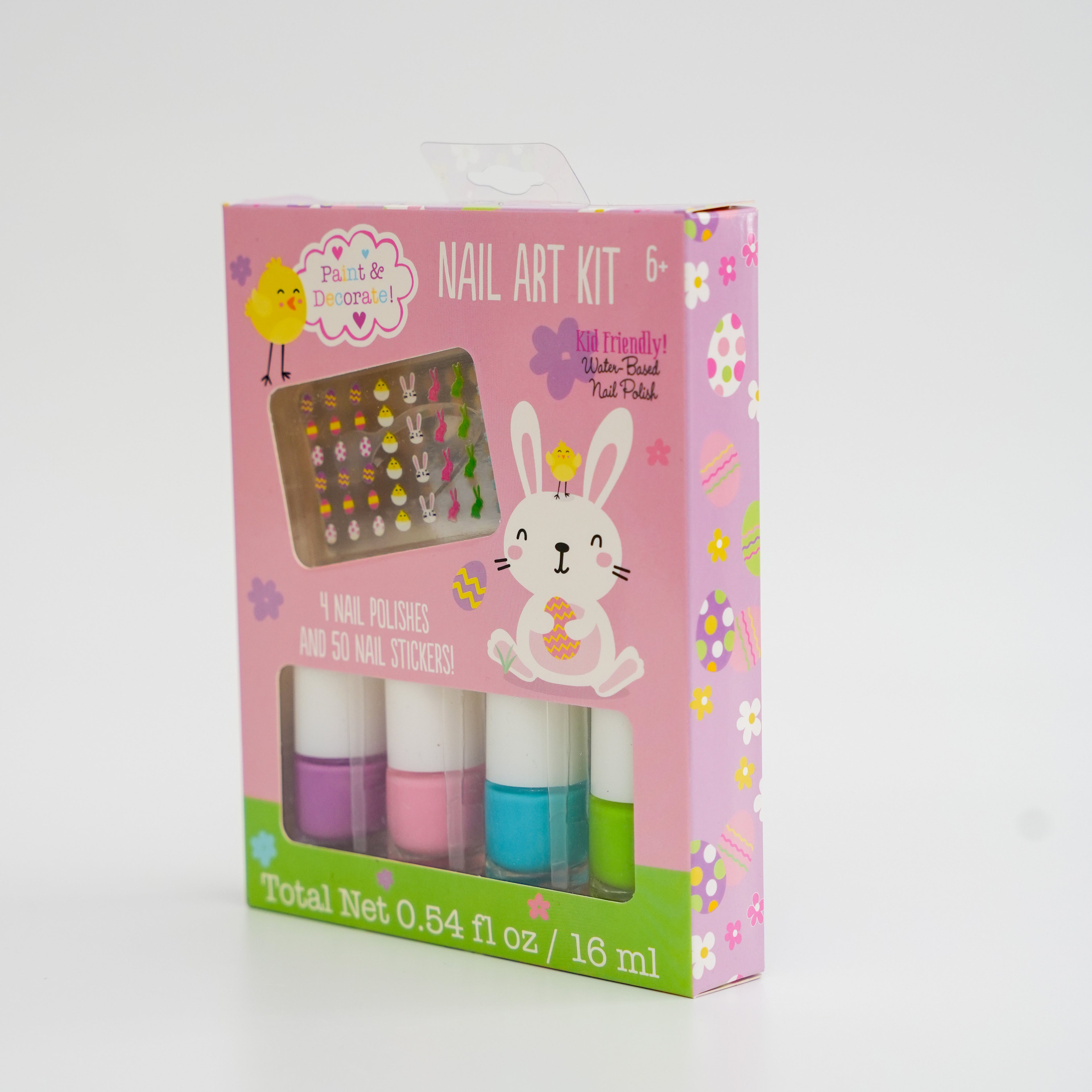 Nail art kit for girls ages 6+