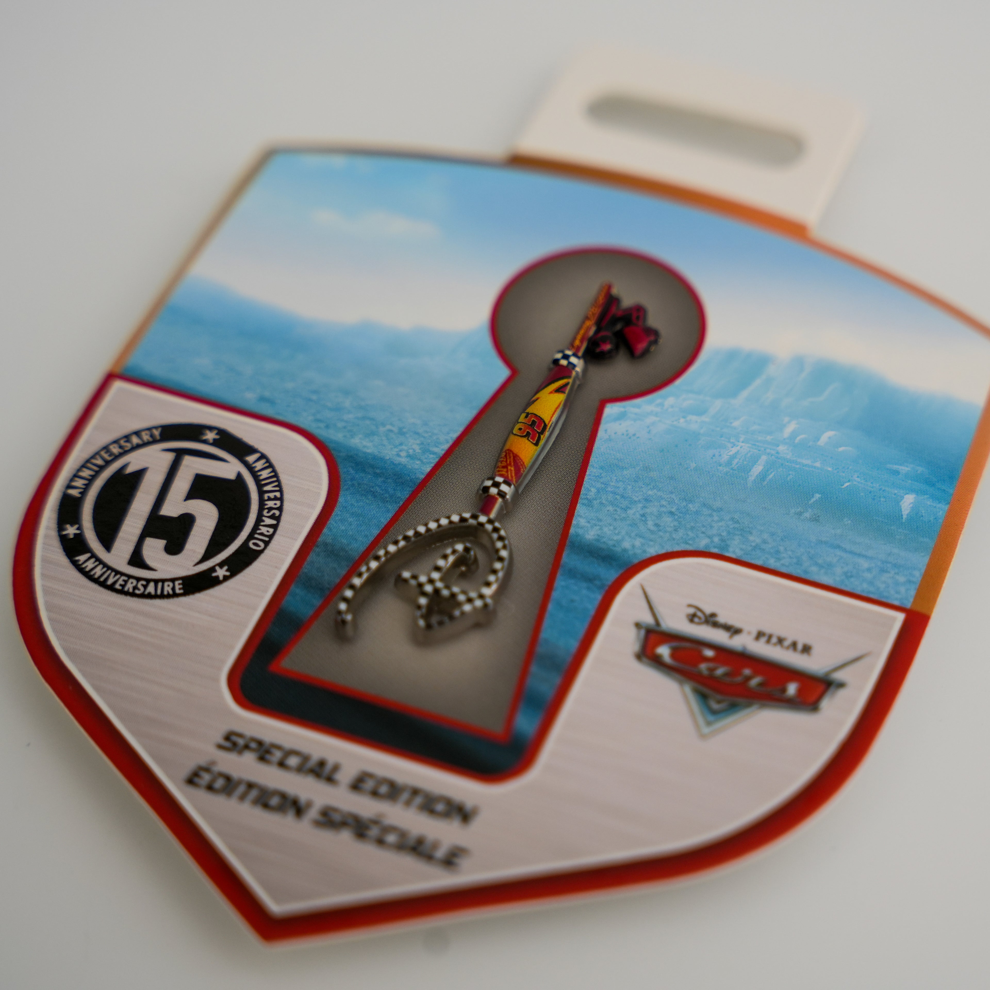 Disney Pixar Cars 15th Anniversary Collectible Key Pin