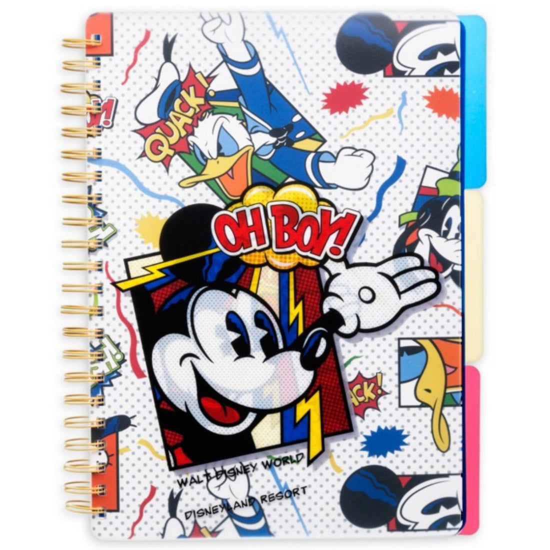 Disney Store Mickey Mouse Spiral Notebook &amp; Stationery Set